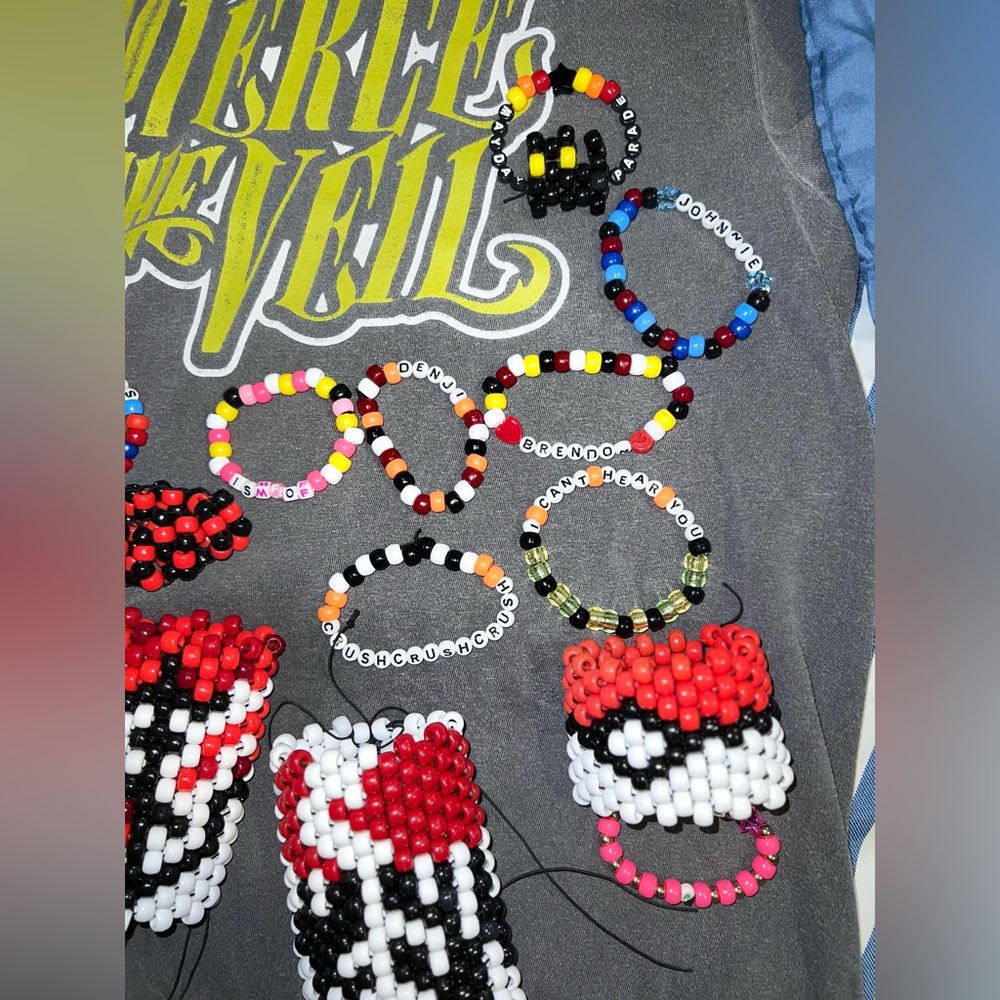 🖤Custom created Emo kandi elastic accessories 🖤 reasonable offers considered